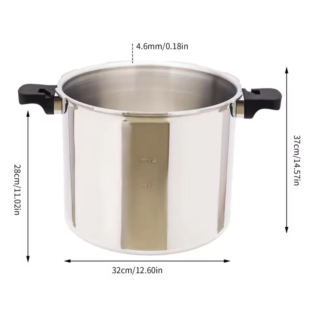 22L Aluminum
Pressure Cooker/Sterilizer with Release Gauge