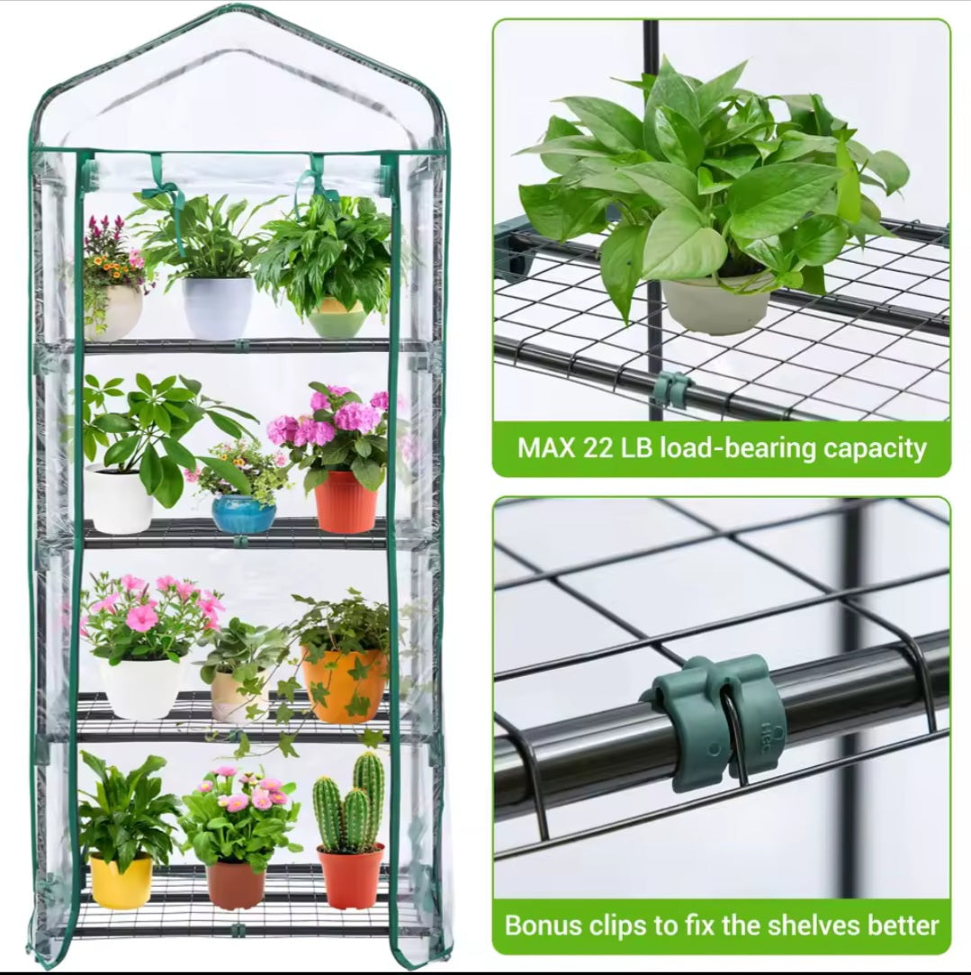 Indoor Mushroom Greenhouse Fruiting Tent 4-Shelf