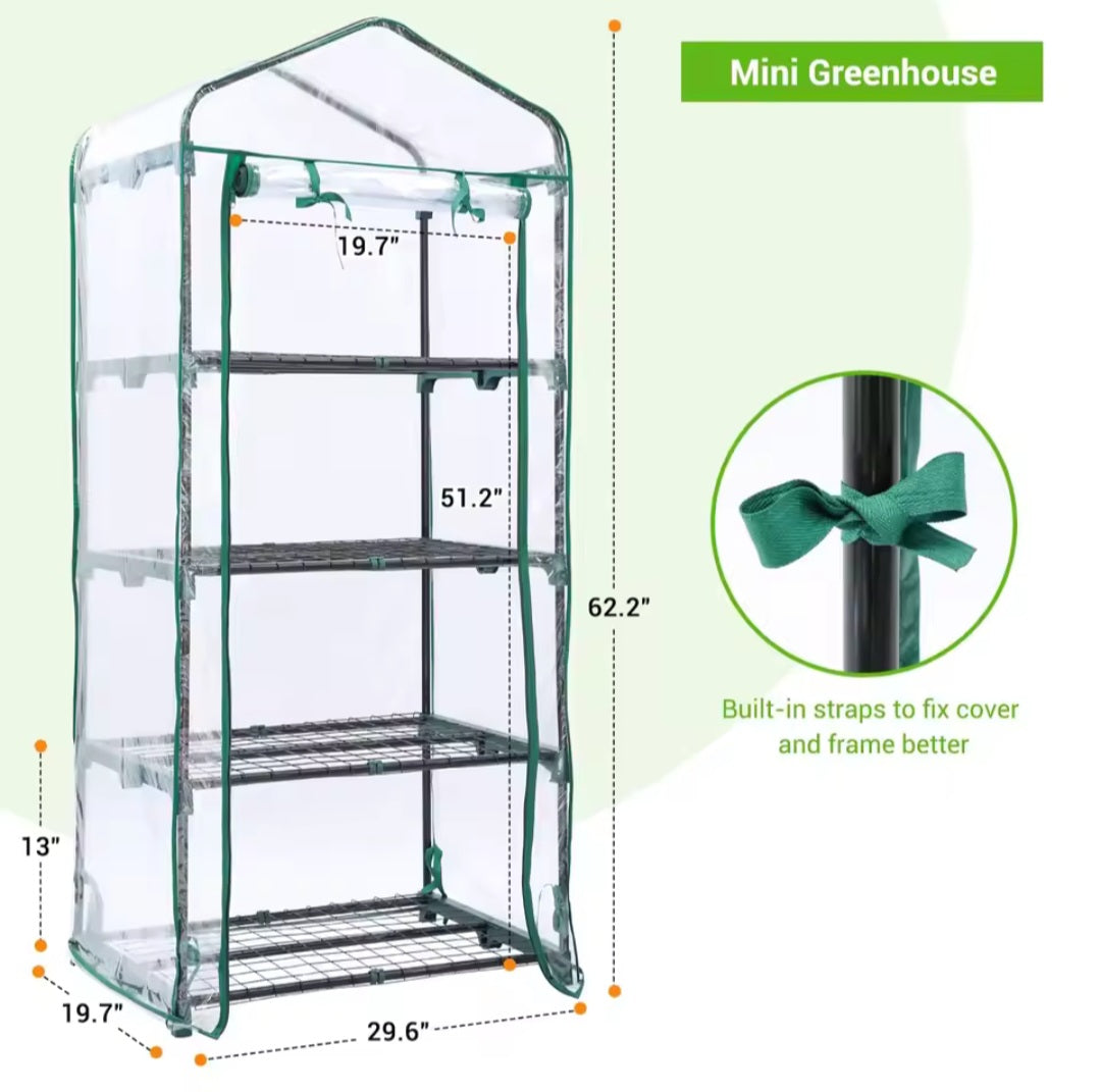 Indoor Mushroom Greenhouse Fruiting Tent 4-Shelf