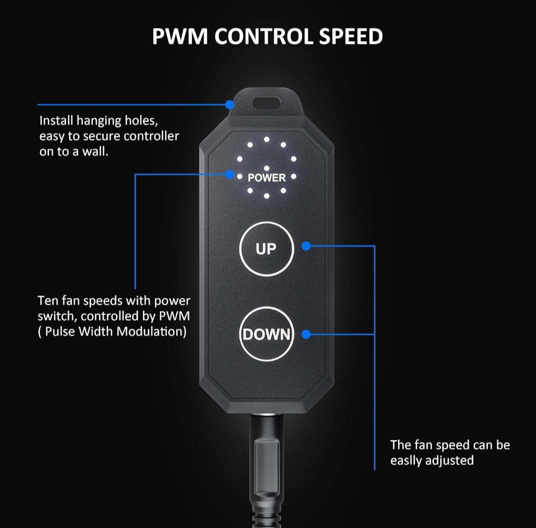 4 Inch Fresh Air Exchange #2 - With Fan Speed Controller