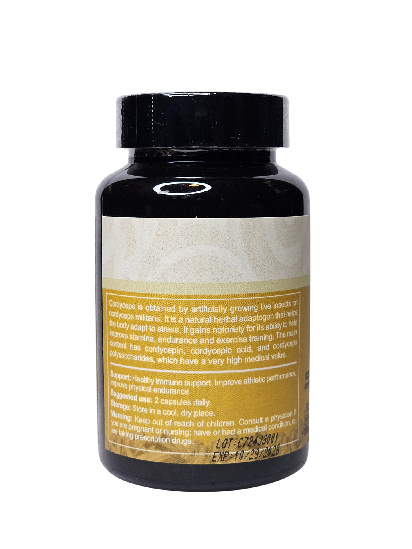 Cordyceps Extract - 500mg - 60 Count
