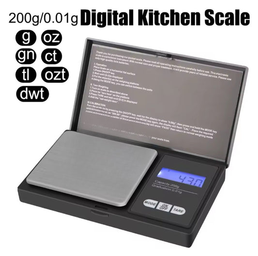 Digital Electronic Miligram Scale .01/200g