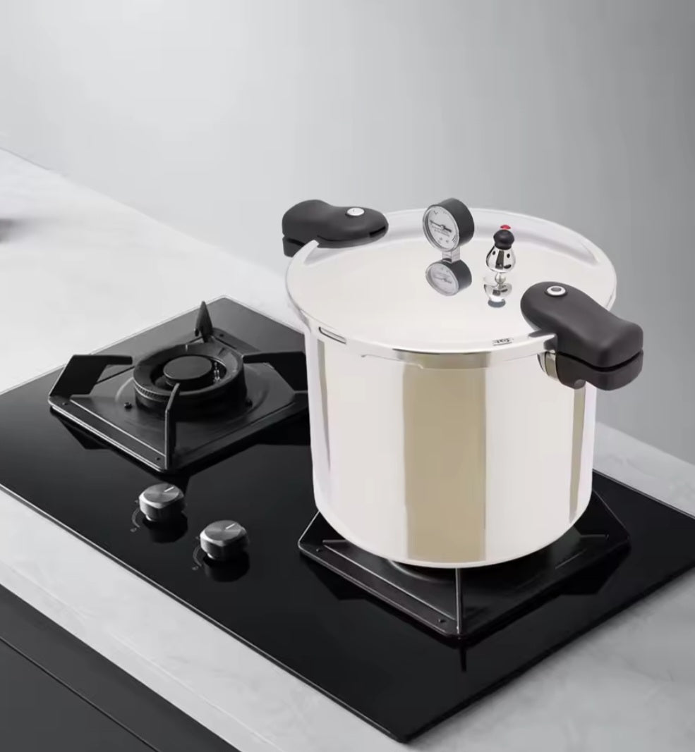 22L Aluminum
Pressure Cooker/Sterilizer with Release Gauge