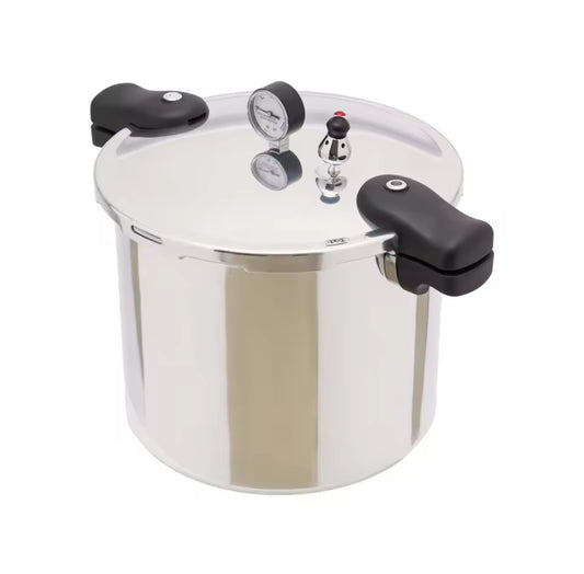 22L Aluminum
Pressure Cooker/Sterilizer with Release Gauge