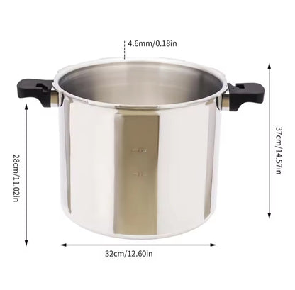 22L Aluminum
Pressure Cooker/Sterilizer with Release Gauge