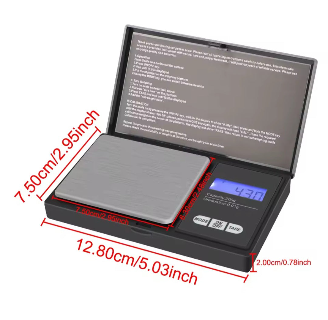 Digital Electronic Miligram Scale .01/200g