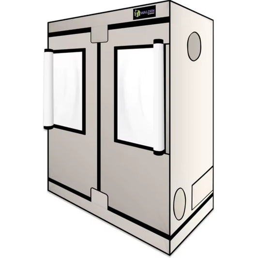 Walden White 2x4 Grow Tent - 100% PEVA
Non-Toxic, Triple Layer Vinyl - EcoWhite Reflective
Interior & Infinity View Windows