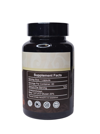Chaga Mushroom Extract - 500mg - 60 Count